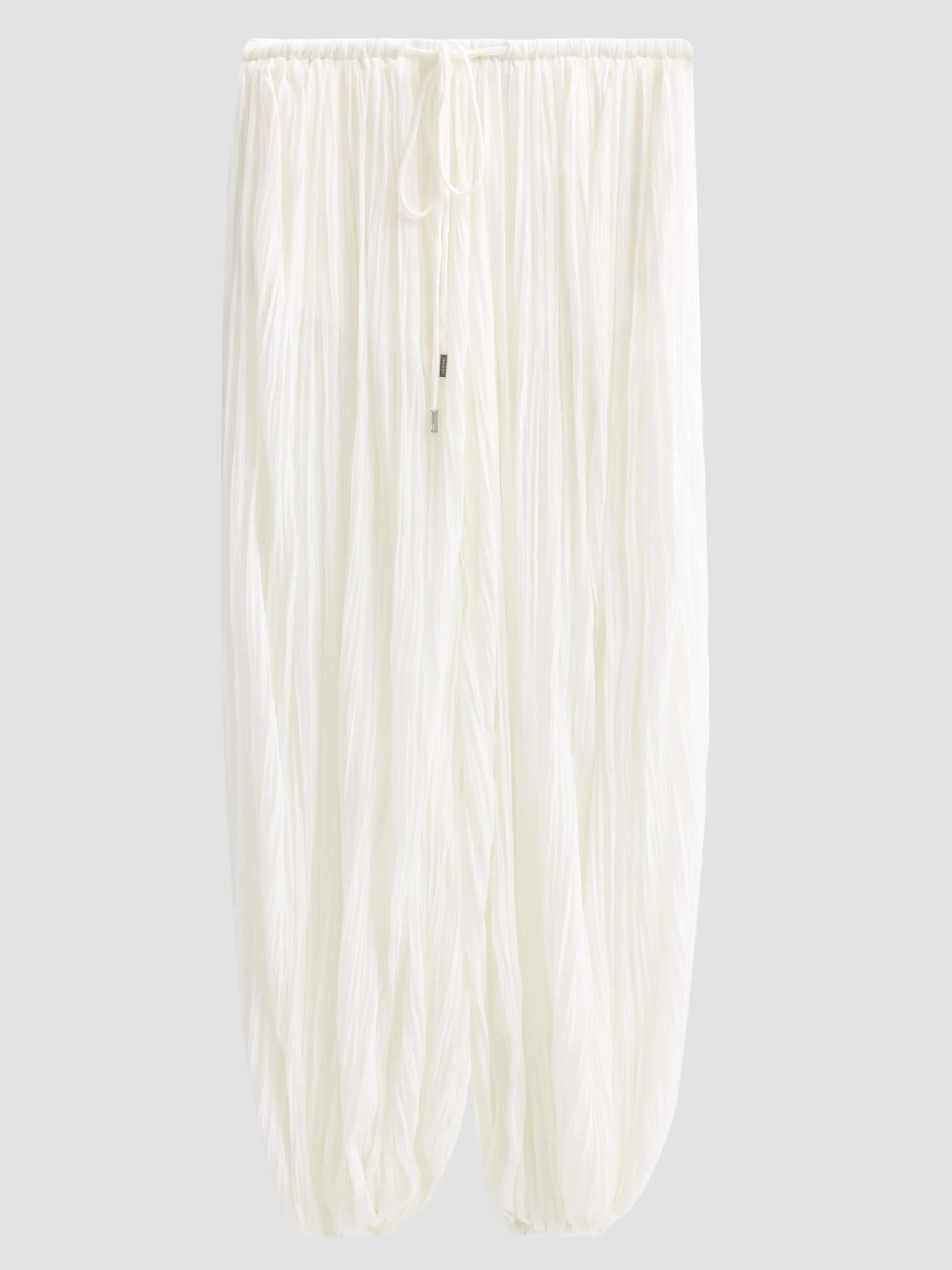 Women's Afton Crinkle Jersey Balloon Pants - Ivory - 1