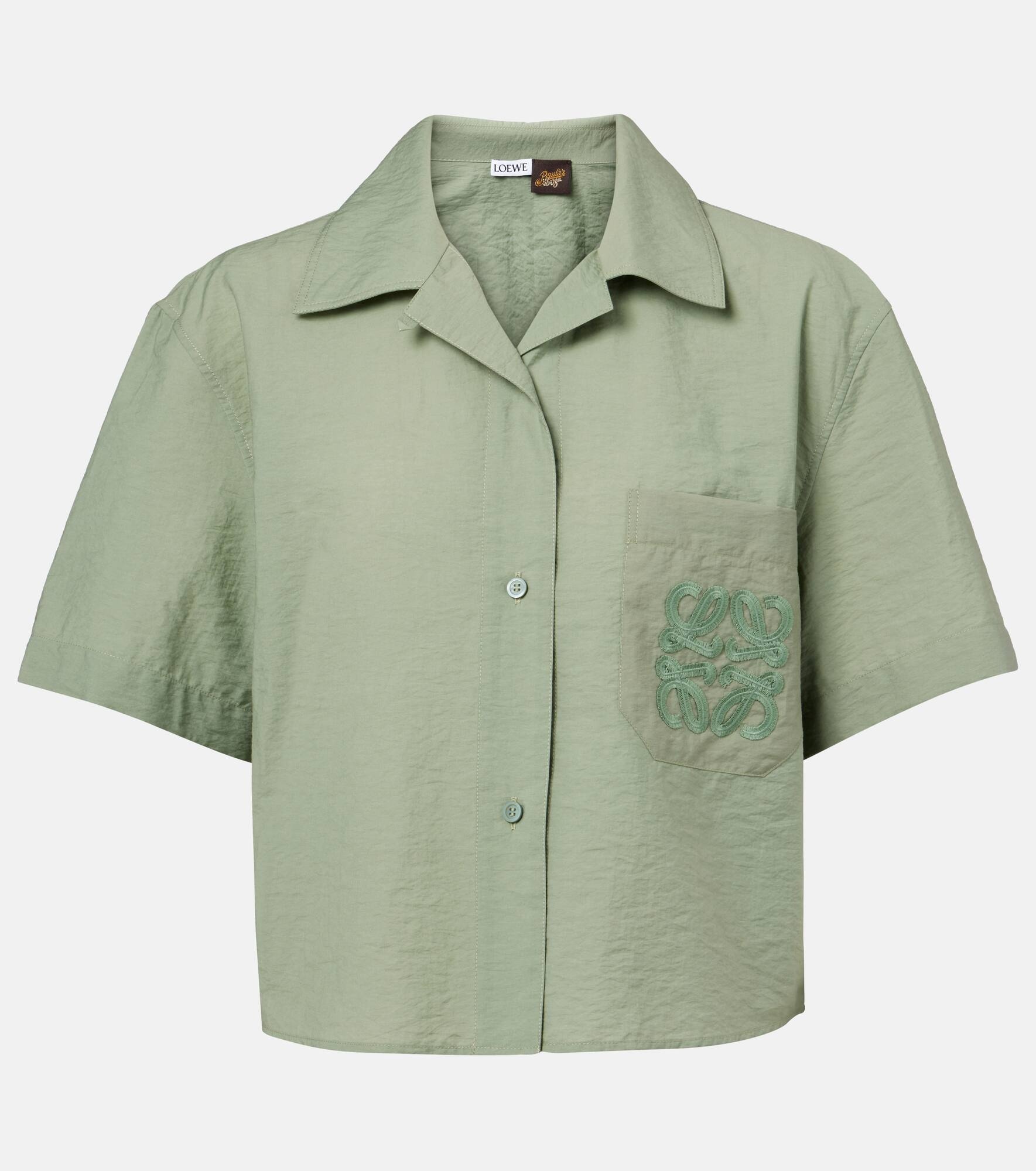 Anagram cotton-blend poplin shirt - 1