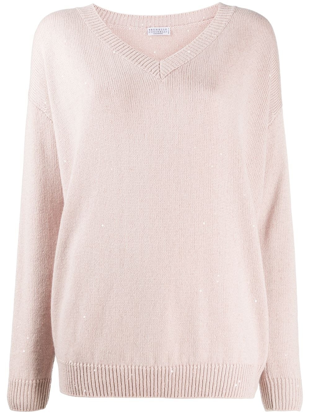 cashmere oversized jumper - 1