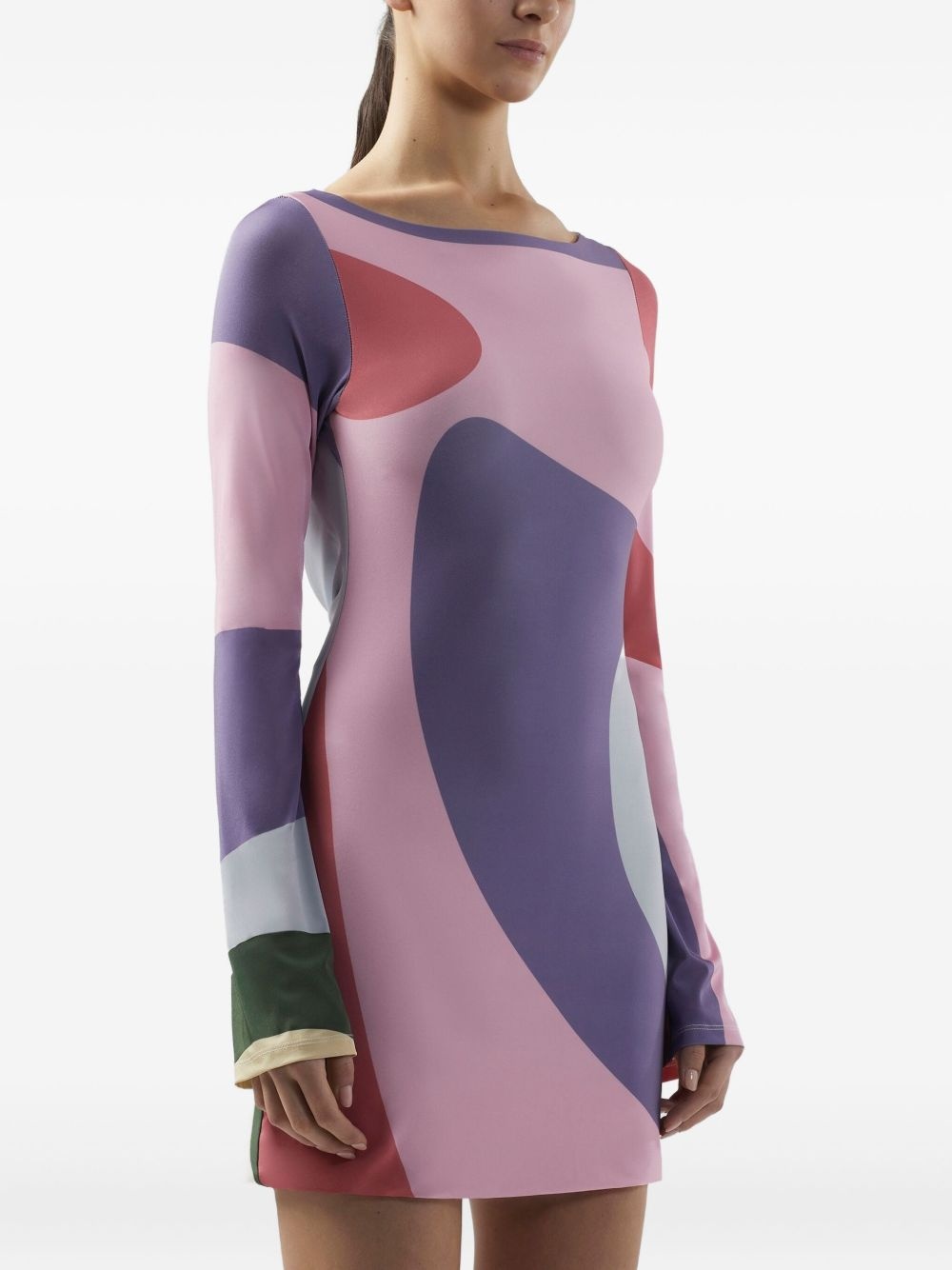 Rainbow mini dress - 4