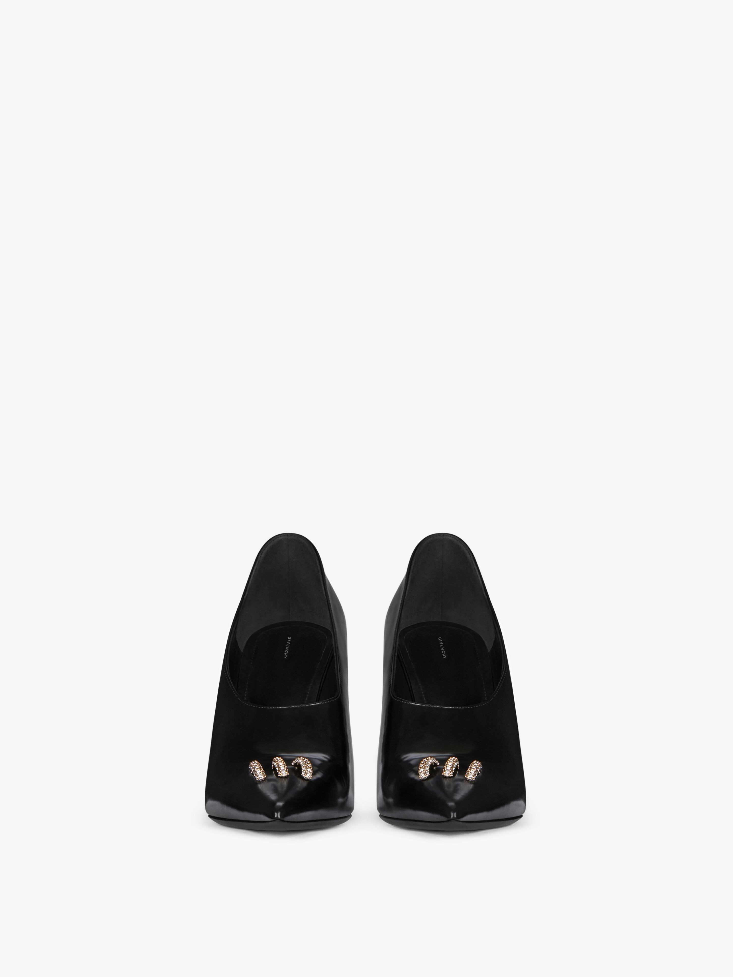 SHOW PUMPS IN LEATHER WITH CRYSTALS - 2