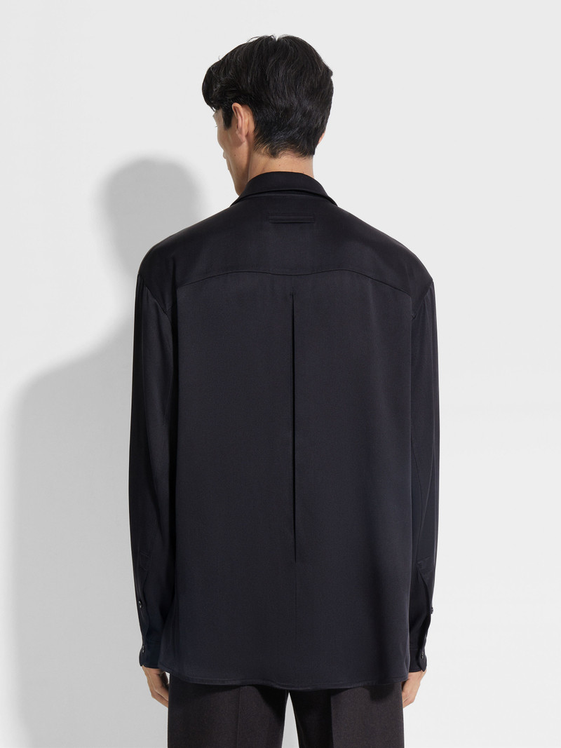 BLACK SILK SHIRT 5