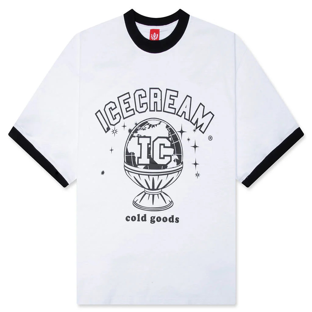 DELIVERY S/S KNIT TEE - WHITE - 1
