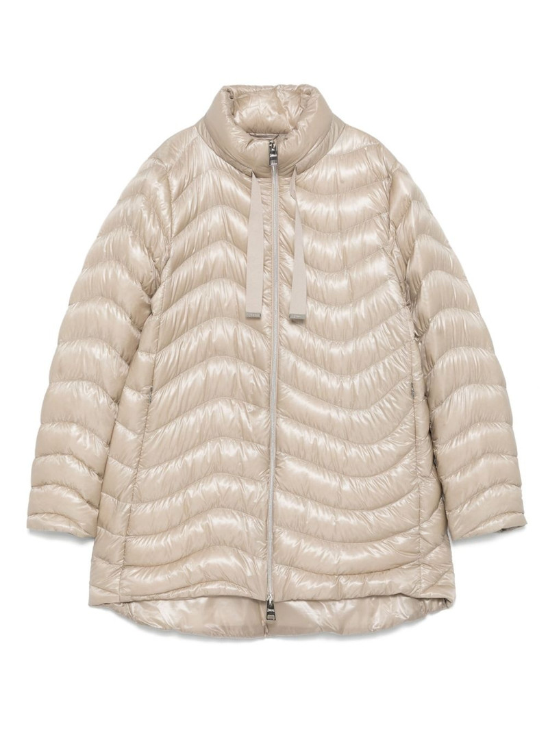 high-neck quilted coat 1