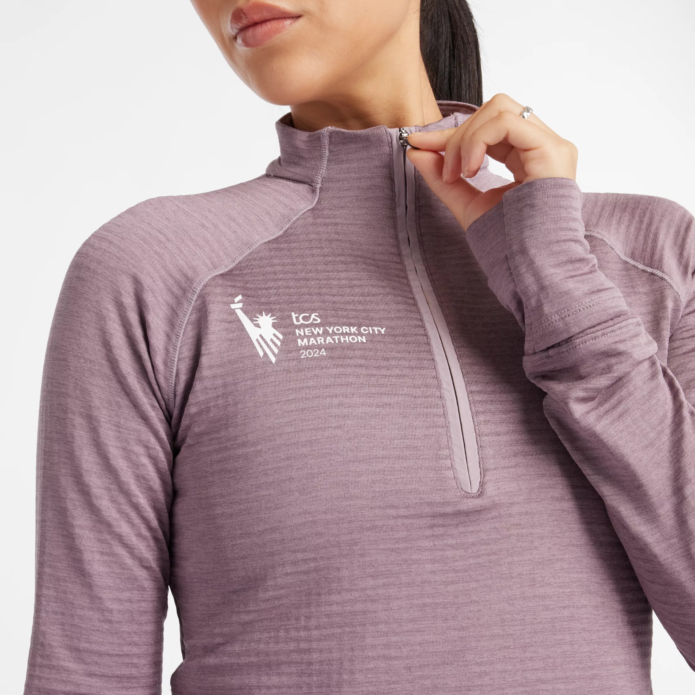 NYC Marathon Athletics Heat Grid Half Zip - 6