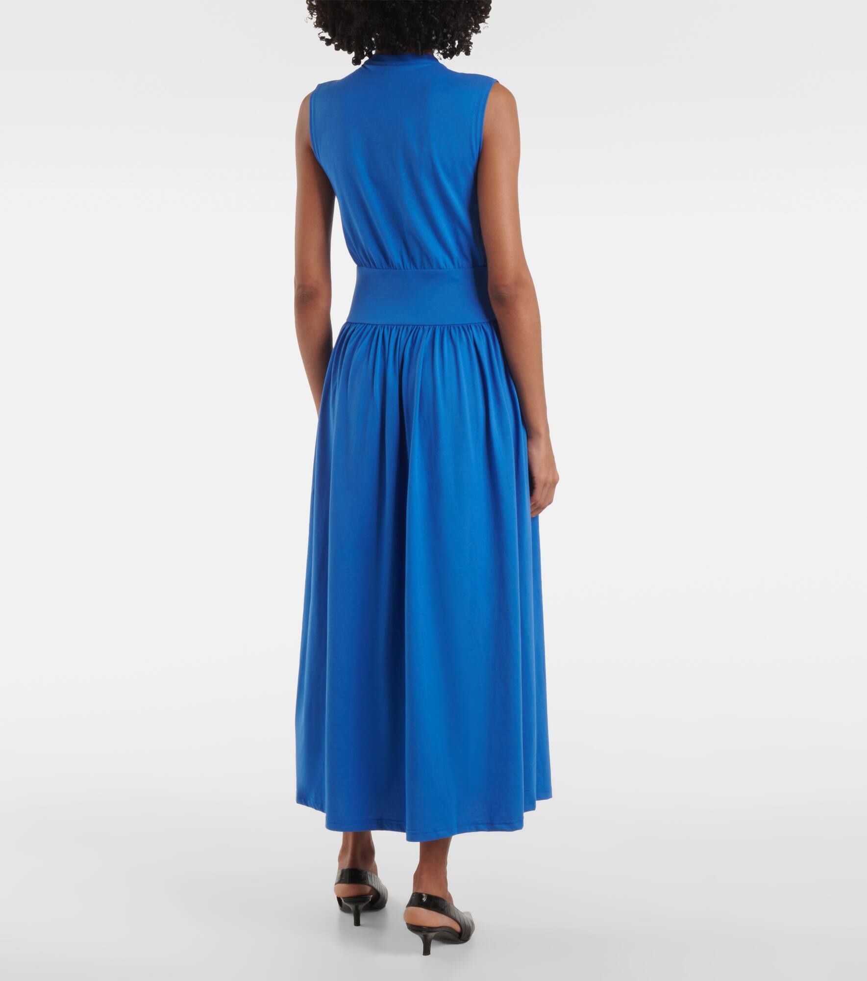 Cotton jersey midi dress - 3