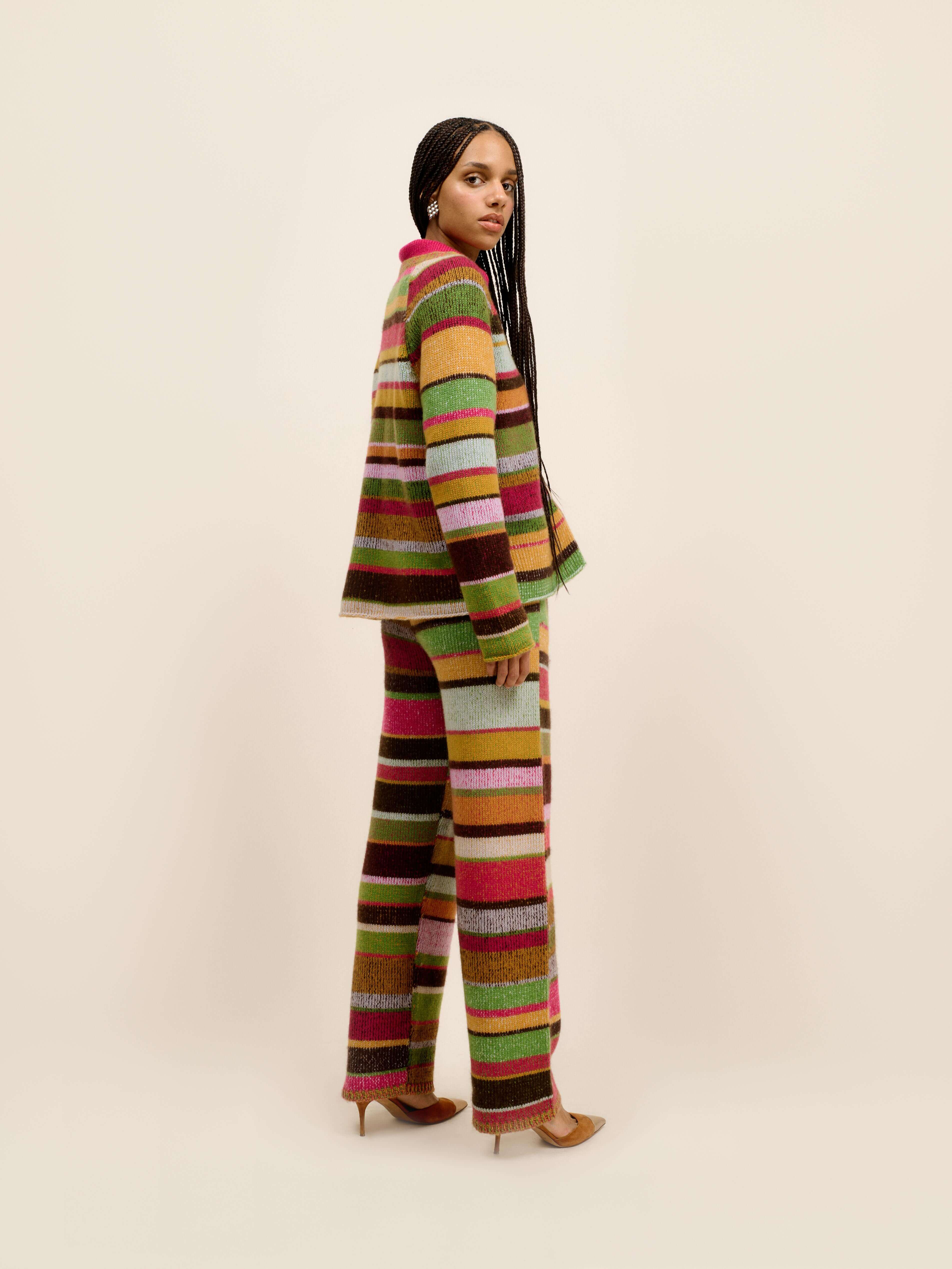 STRIPE SUPER SOFT WOMEN'S CARDI - 4