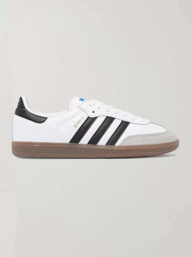 Samba Suede-Trimmed 가죽 운동화 - 1
