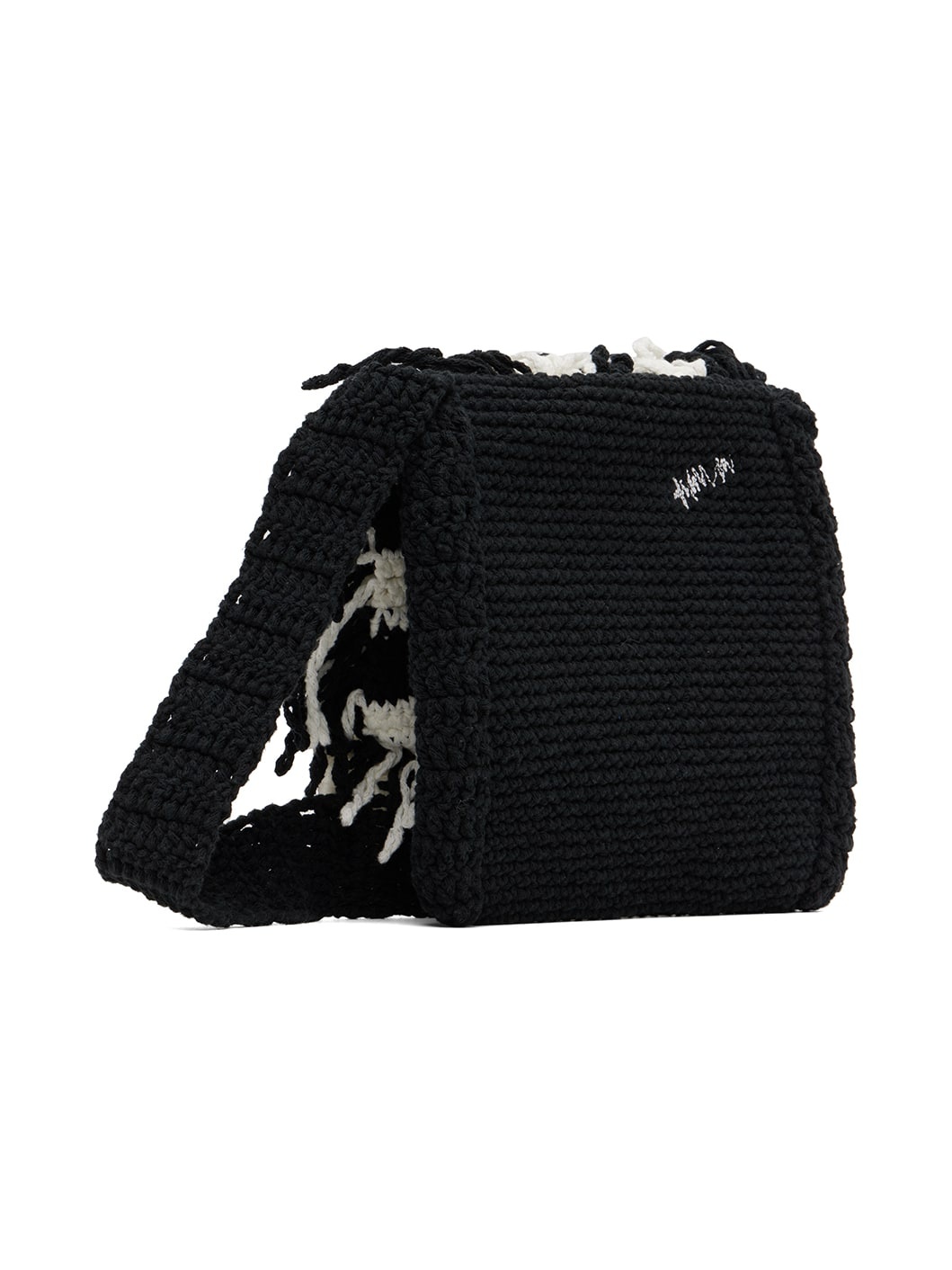 Black Fringed Bag - 3