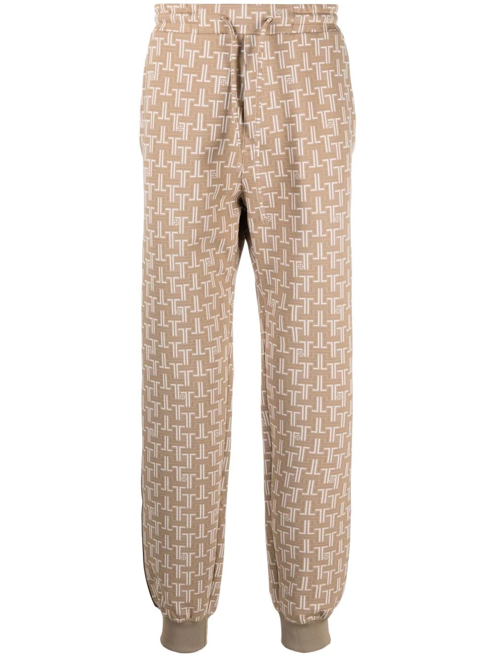 monogram-print track pants - 1