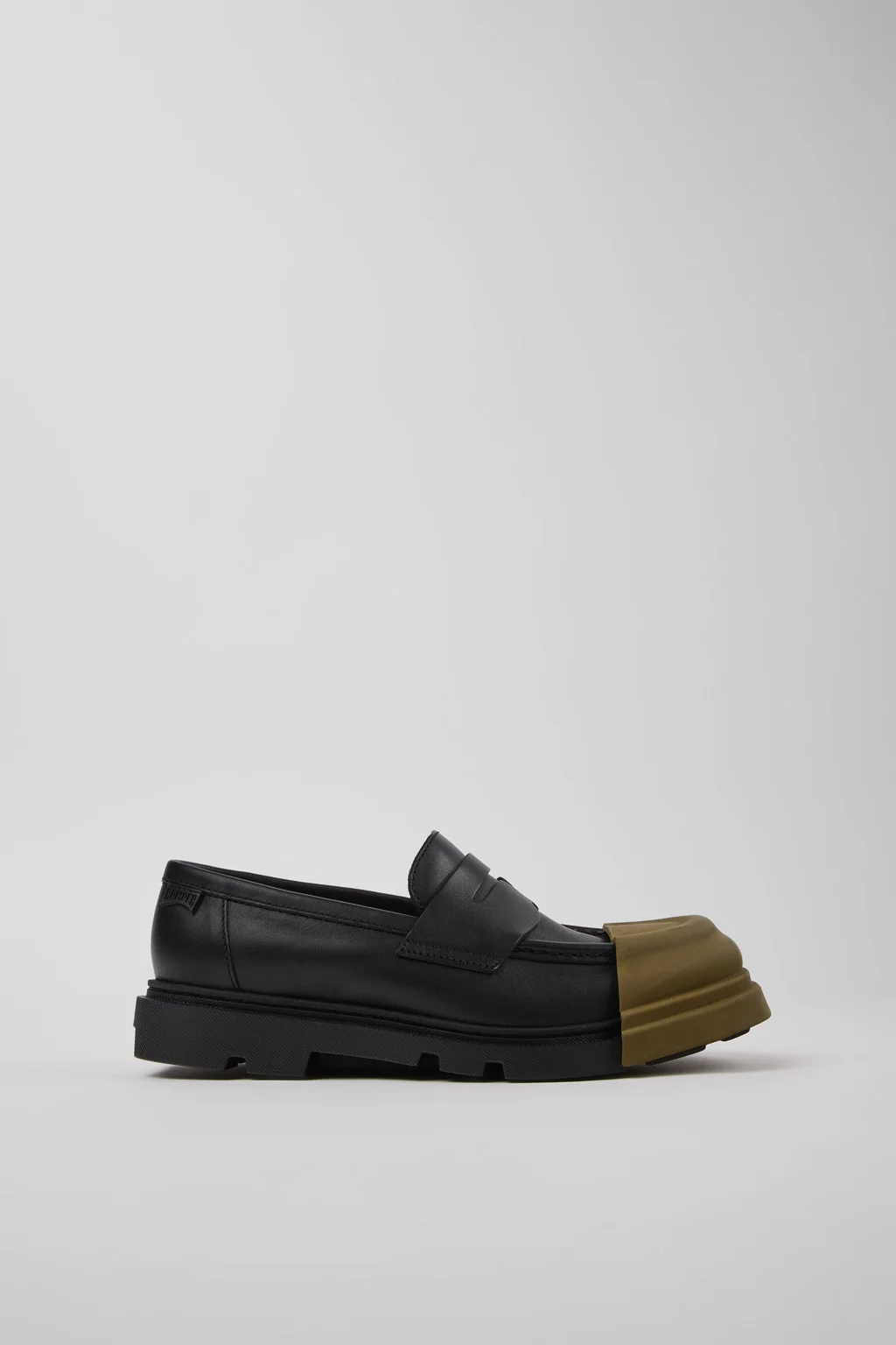 Junction Black Leather Moccasins for Women. - 1