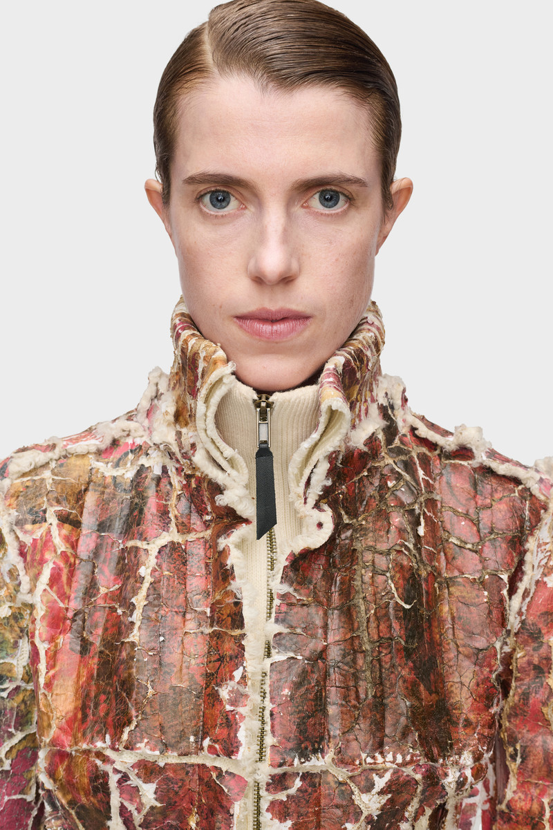 Fragmented Floral Zip-Up Jacket 5