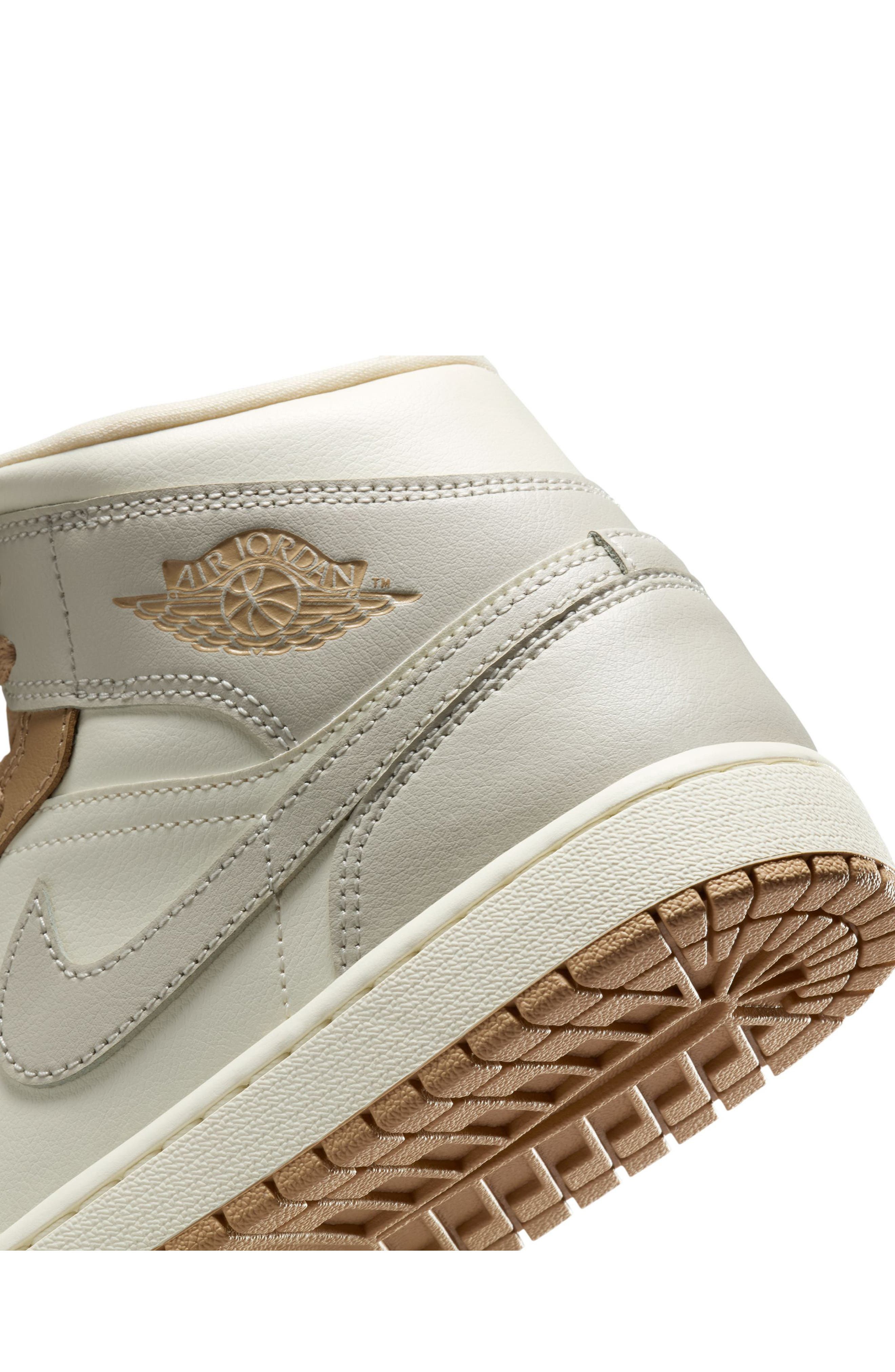 Air Jordan 1 Mid Sneaker in 118 Palivr/ltowbr at Nordstrom - 7