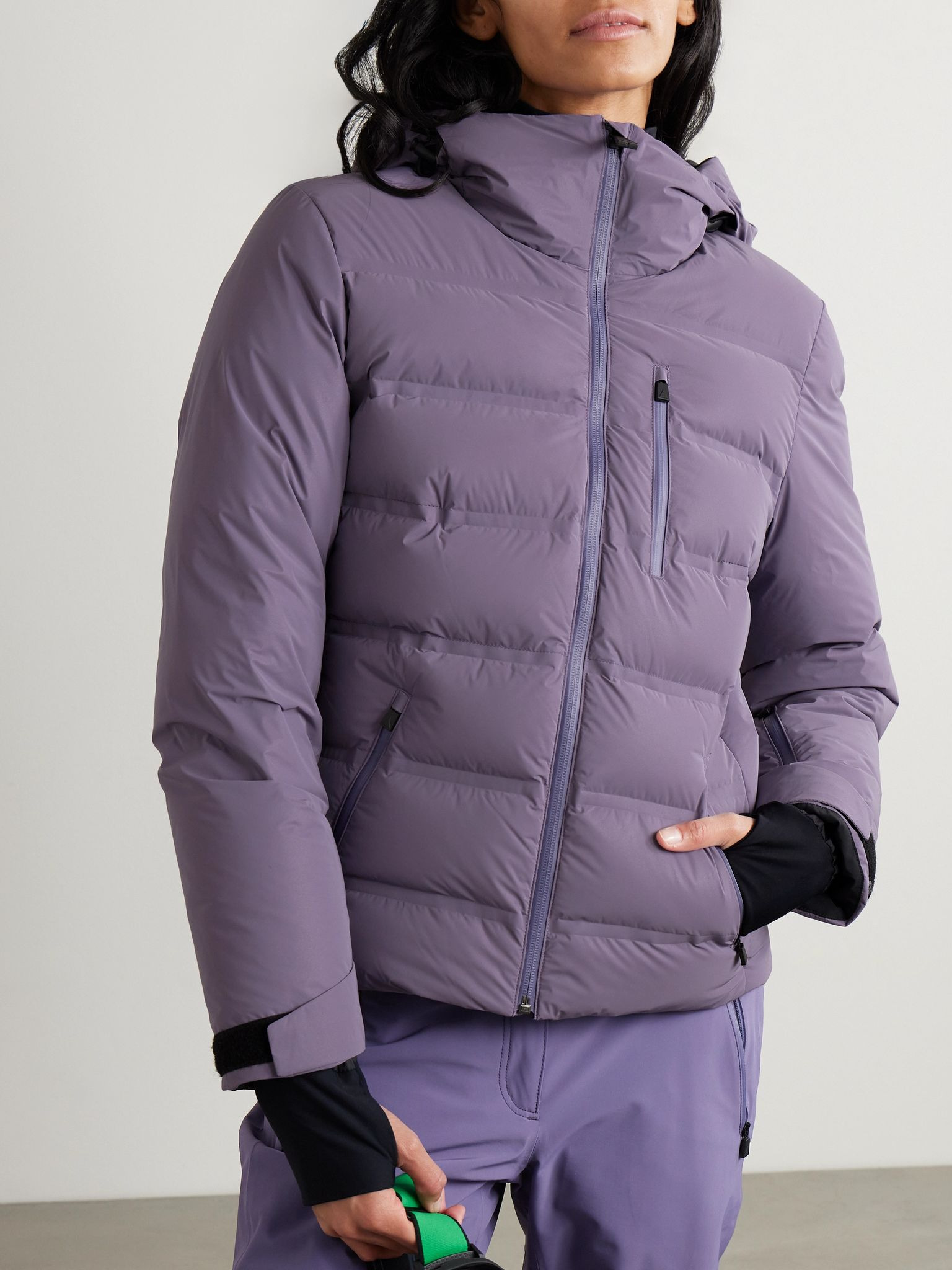Nuke hooded down ski jacket Purple - 3