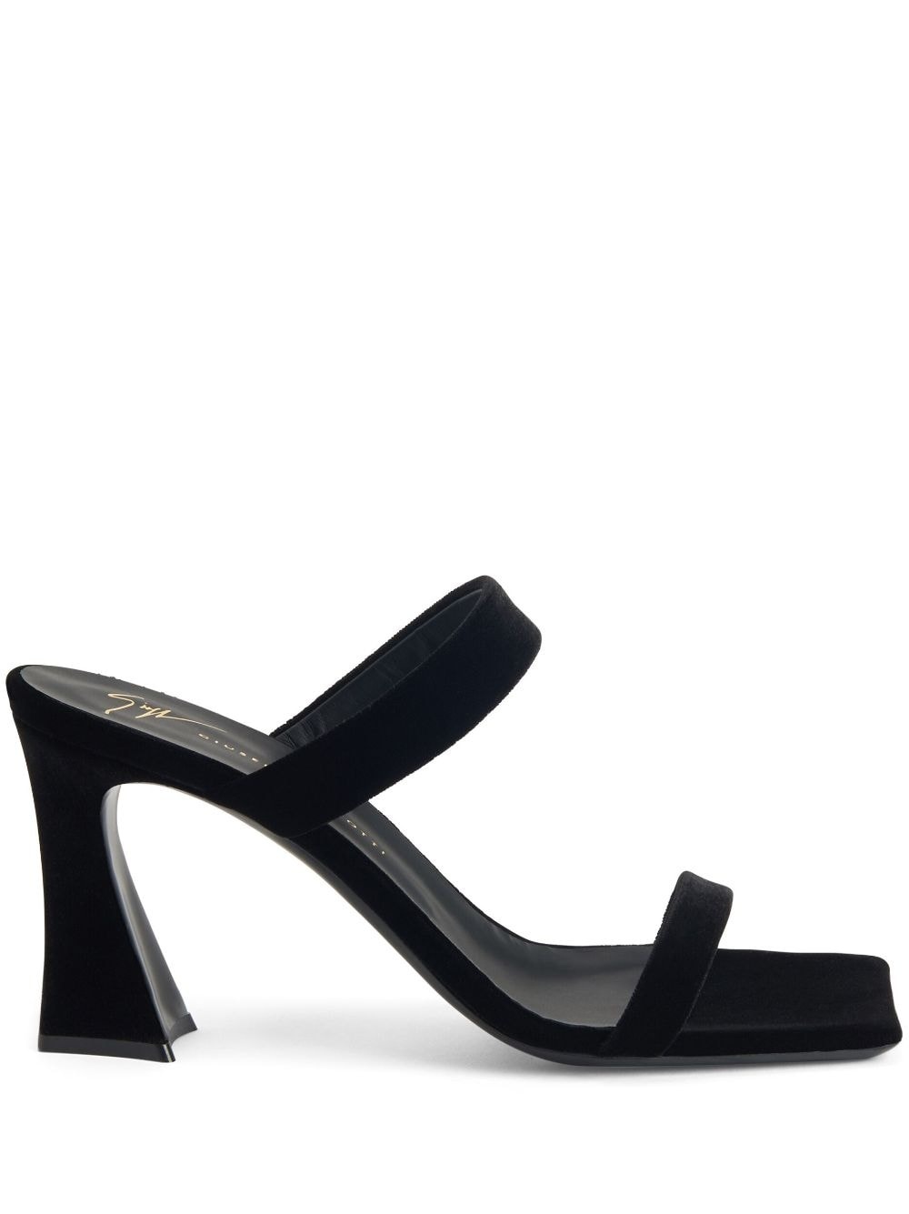 Flaminia 85 mm velvet sandals - 1