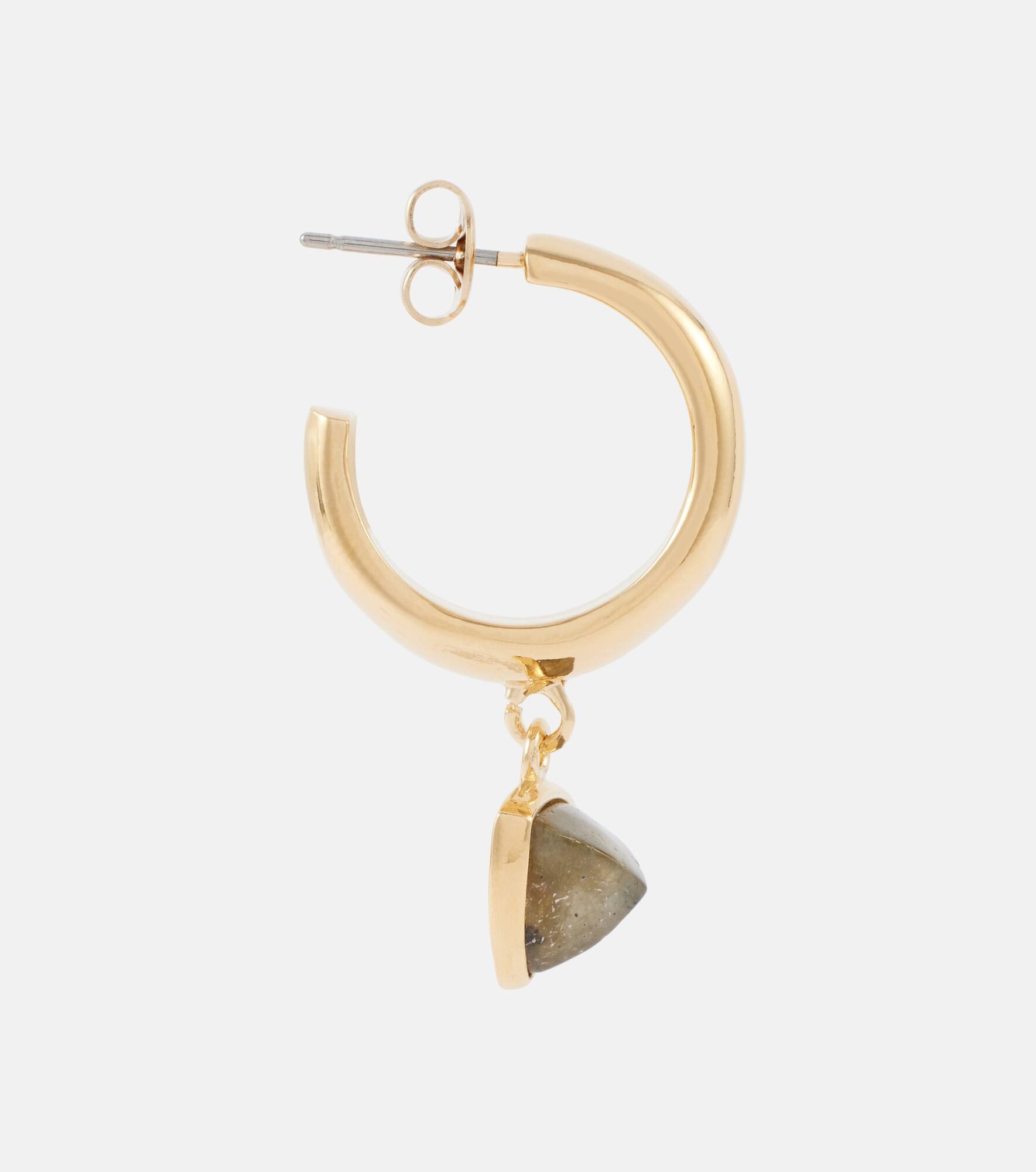 Embellished hoop earrings - 2