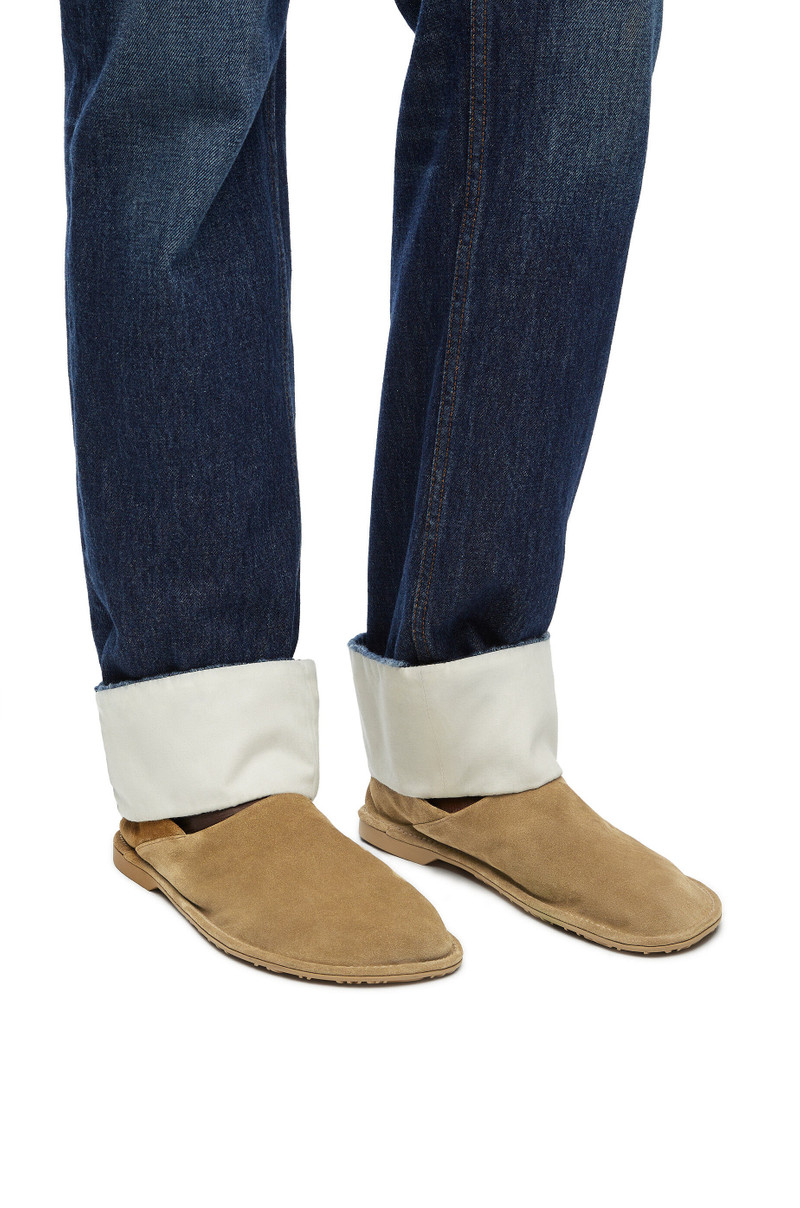 Loewe Folio slipper in suede calfskin outlook