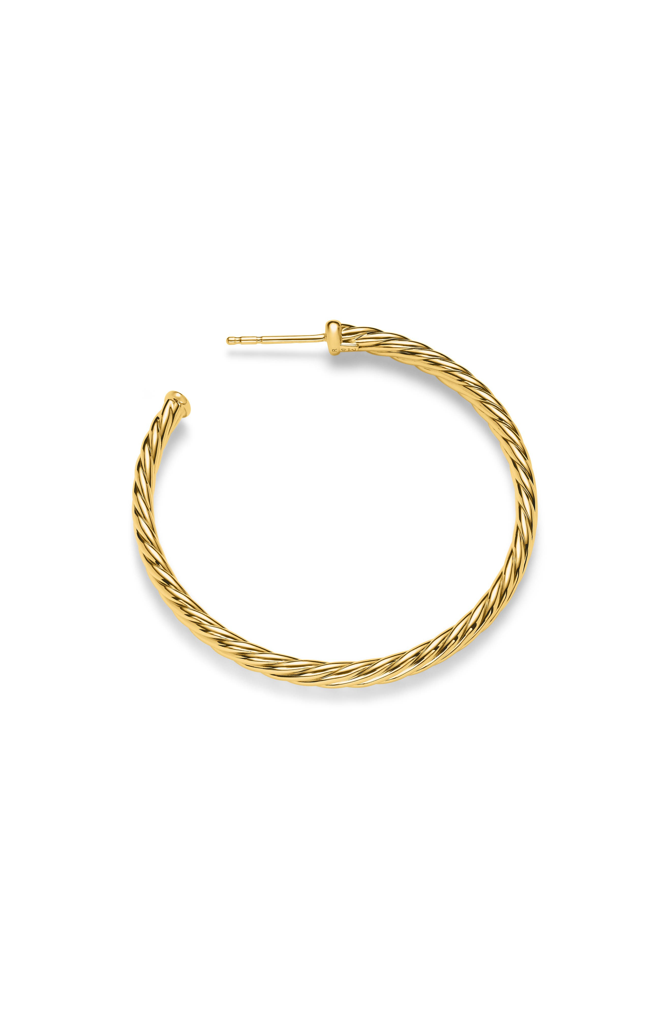 David Yurman Cable Spiral Hoop Earrings in Gold at Nordstrom - 6