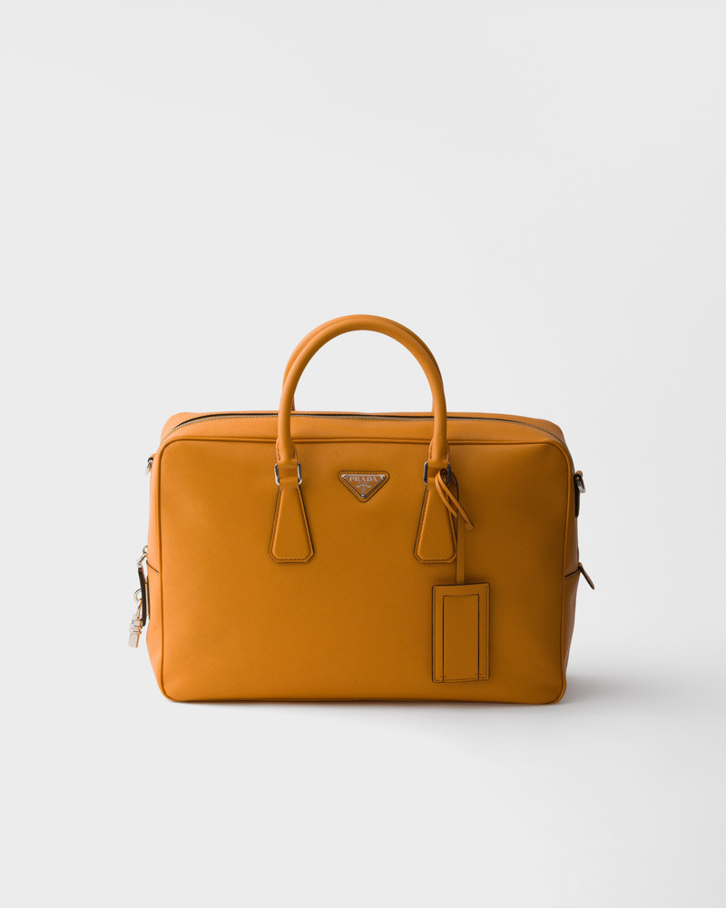 Saffiano leather work bag 1