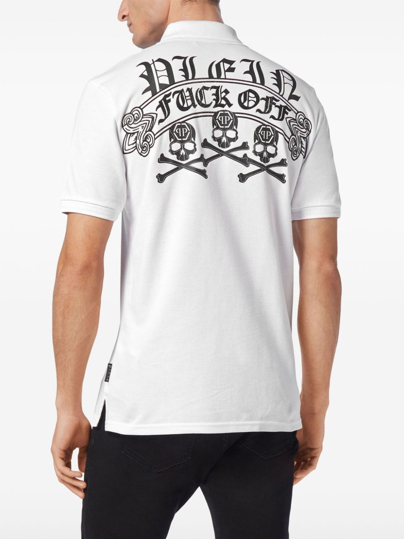 Skull & Bones piqué 폴로 셔츠 4