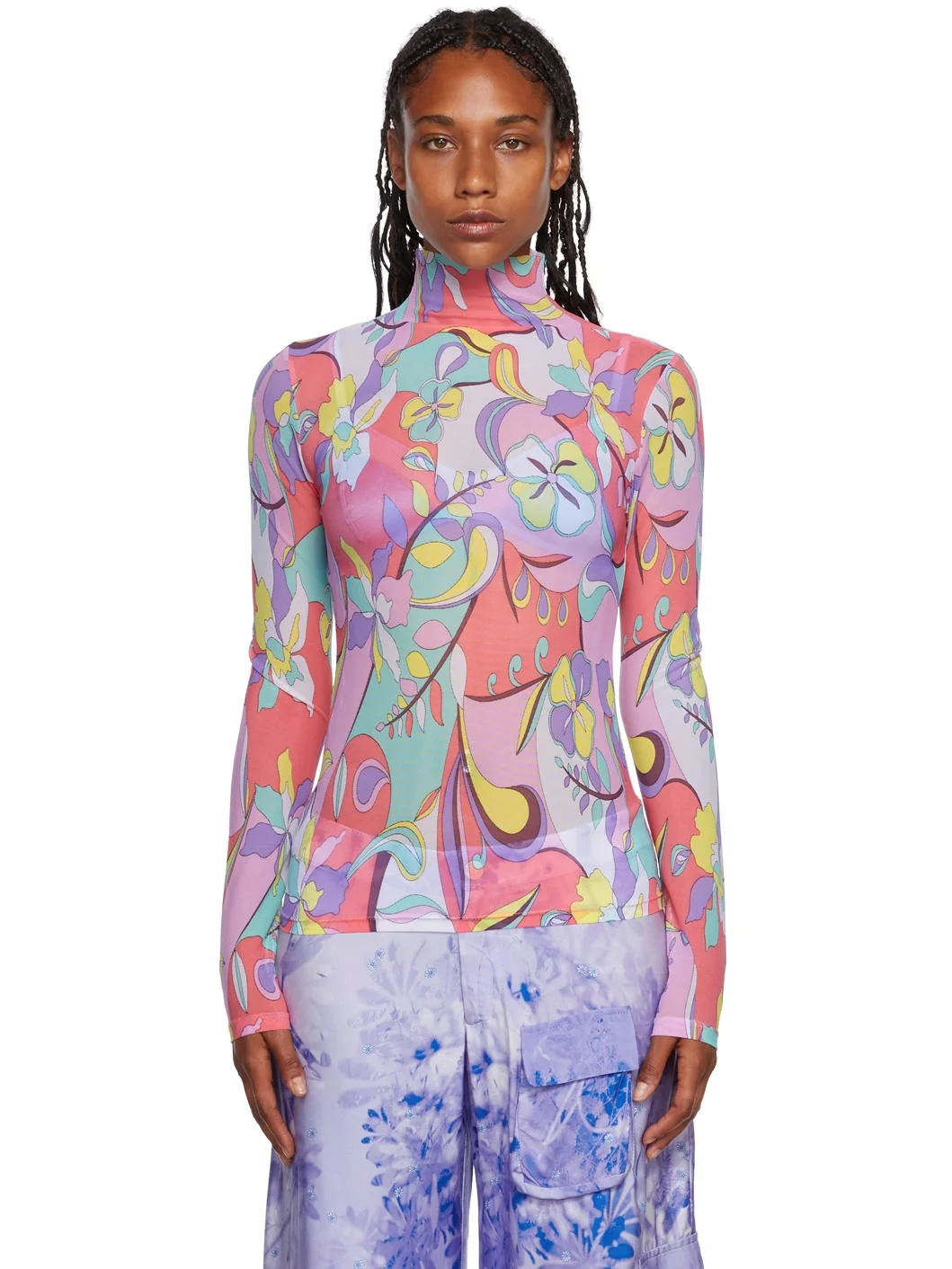 Multicolor Cardio Nova Turtleneck - 1