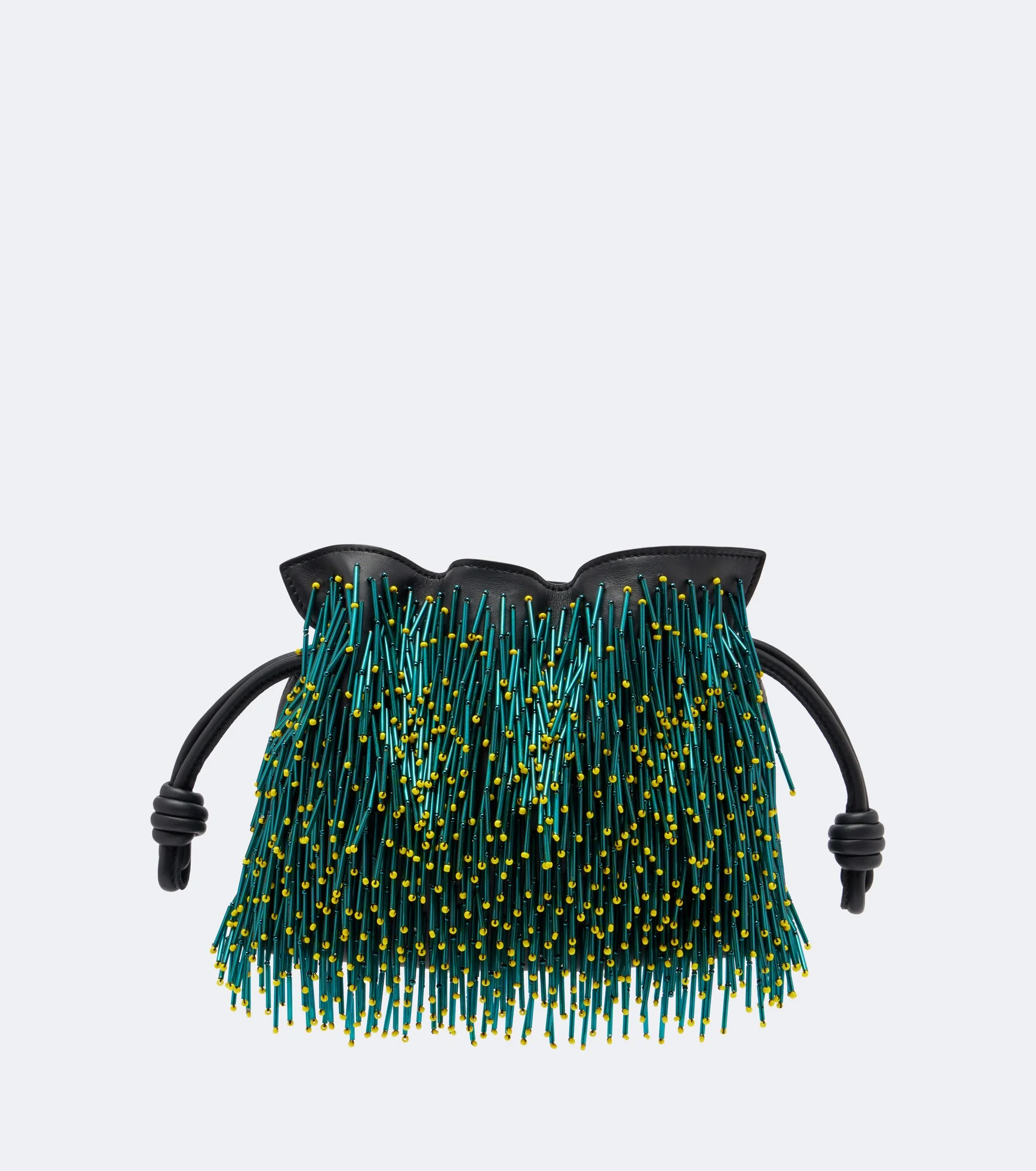 Flamenco Mini beaded leather clutch - 1