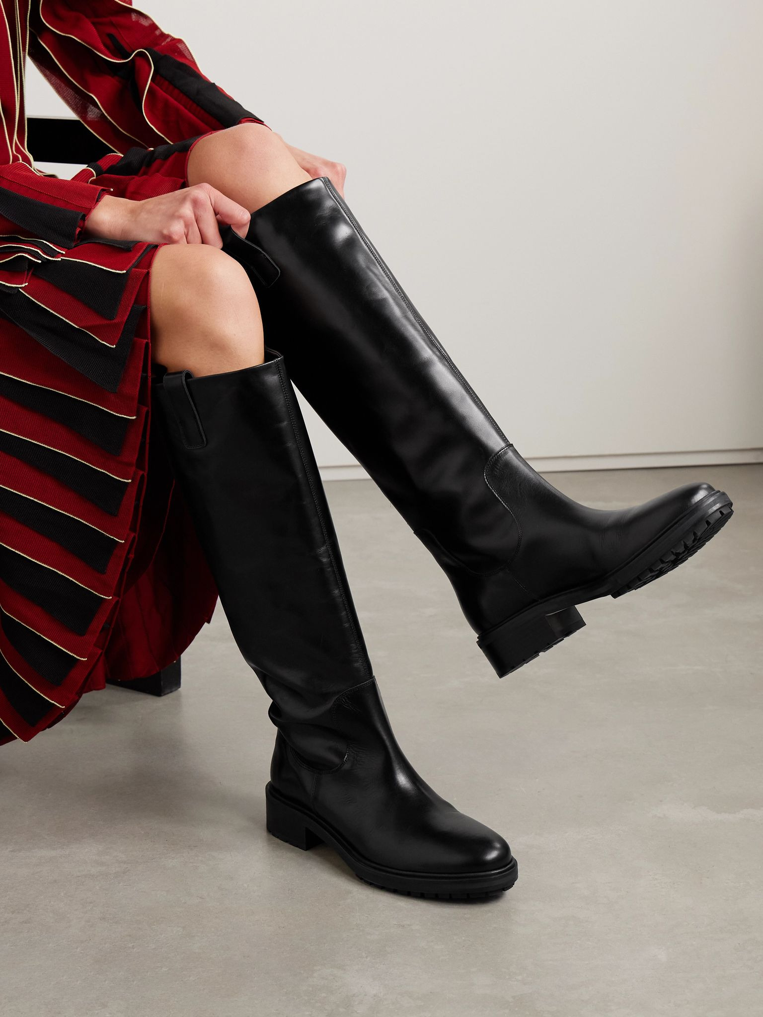 Henry leather knee boots Black - 2