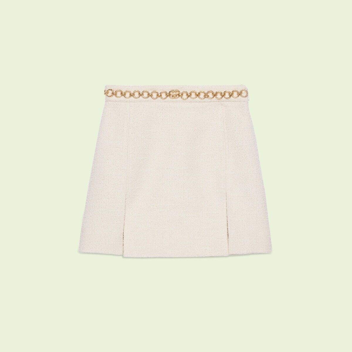 Fine bouclé blend skirt - 1