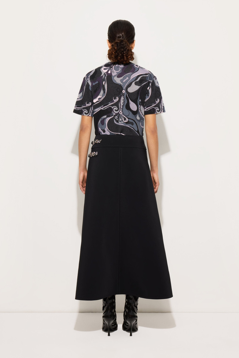 ORCHIDEE PRINT OVERSIZED WOOL T-SHIRT 4