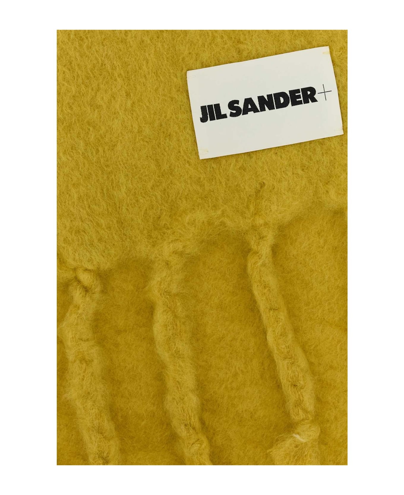 Mustard Mohair Blend Scarf - 2