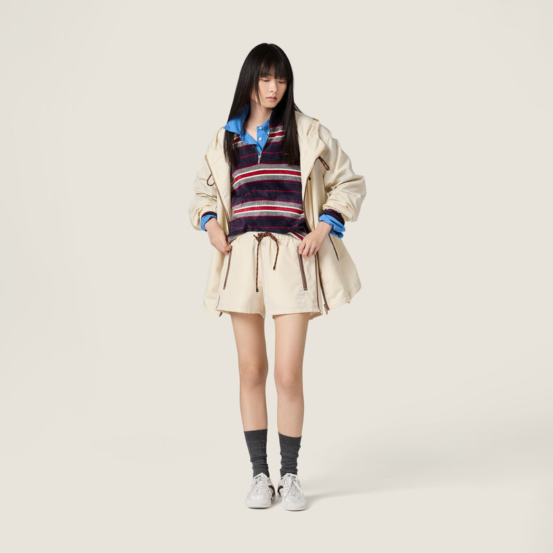 Miu Miu Technical fabric shorts outlook