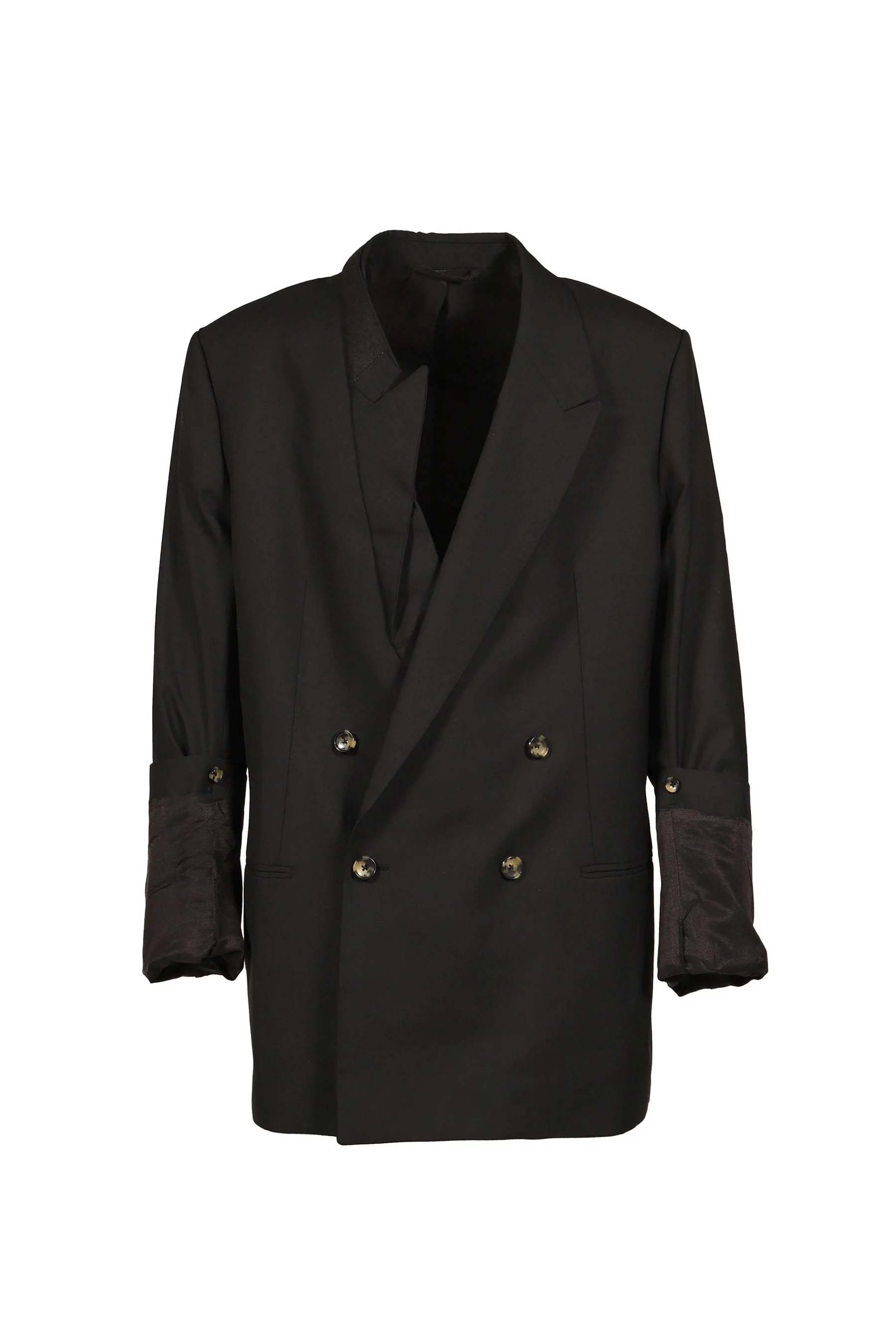 SOFT SHOULDER LARGE DB JACKET / BLK - 1