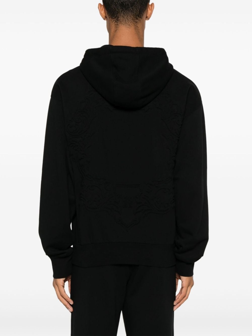 logo-embossed hoodie - 4