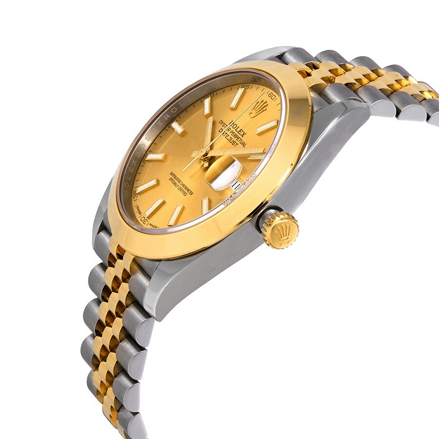 Rolex Datejust 41 Champagne Dial Steel and 18K Yellow Gold Jubilee Bracelet Men's Watch 126303CSJ - 2