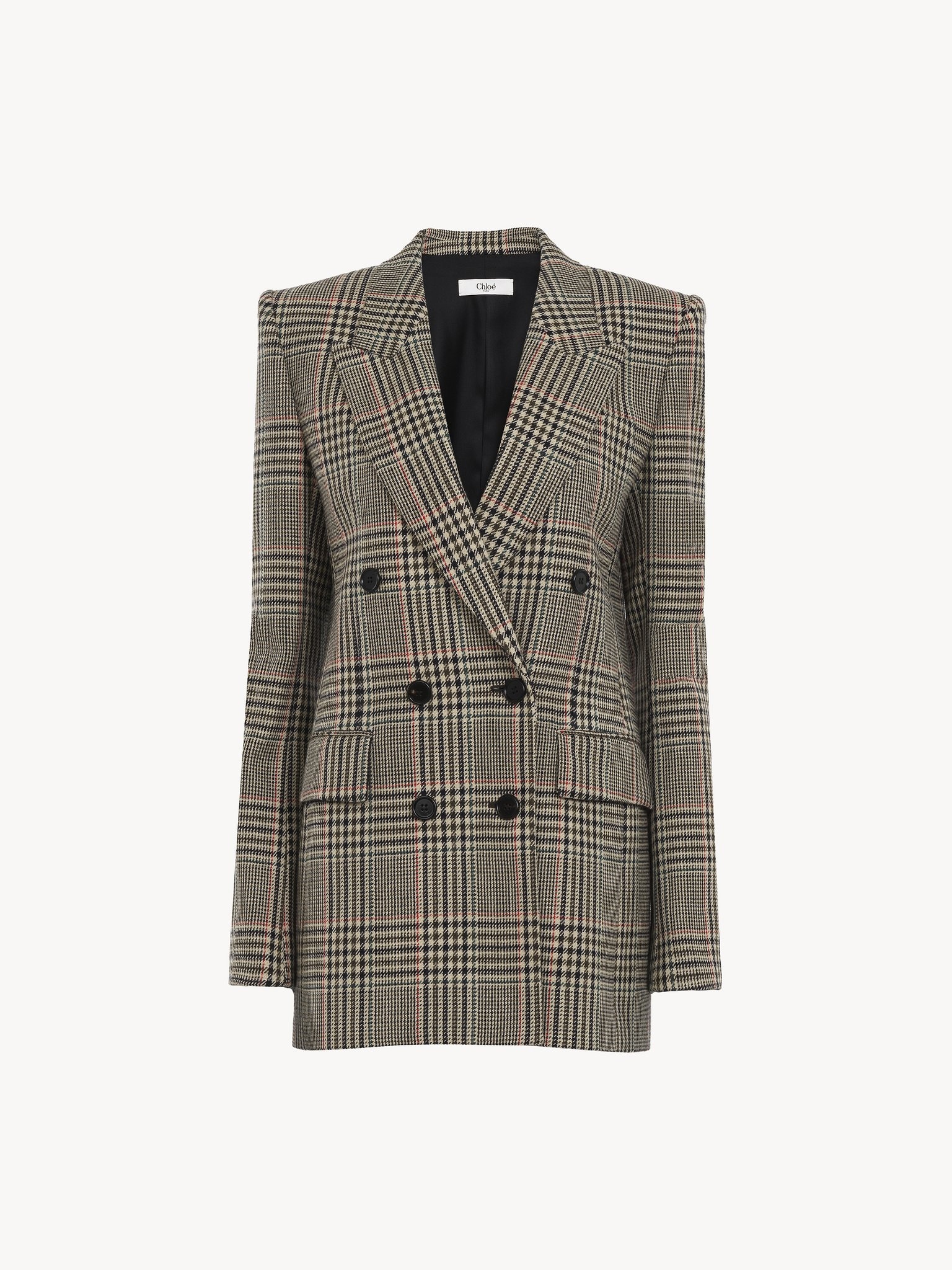 TAILORED JACKET IN PRINCE OF WALES WOOL - 2