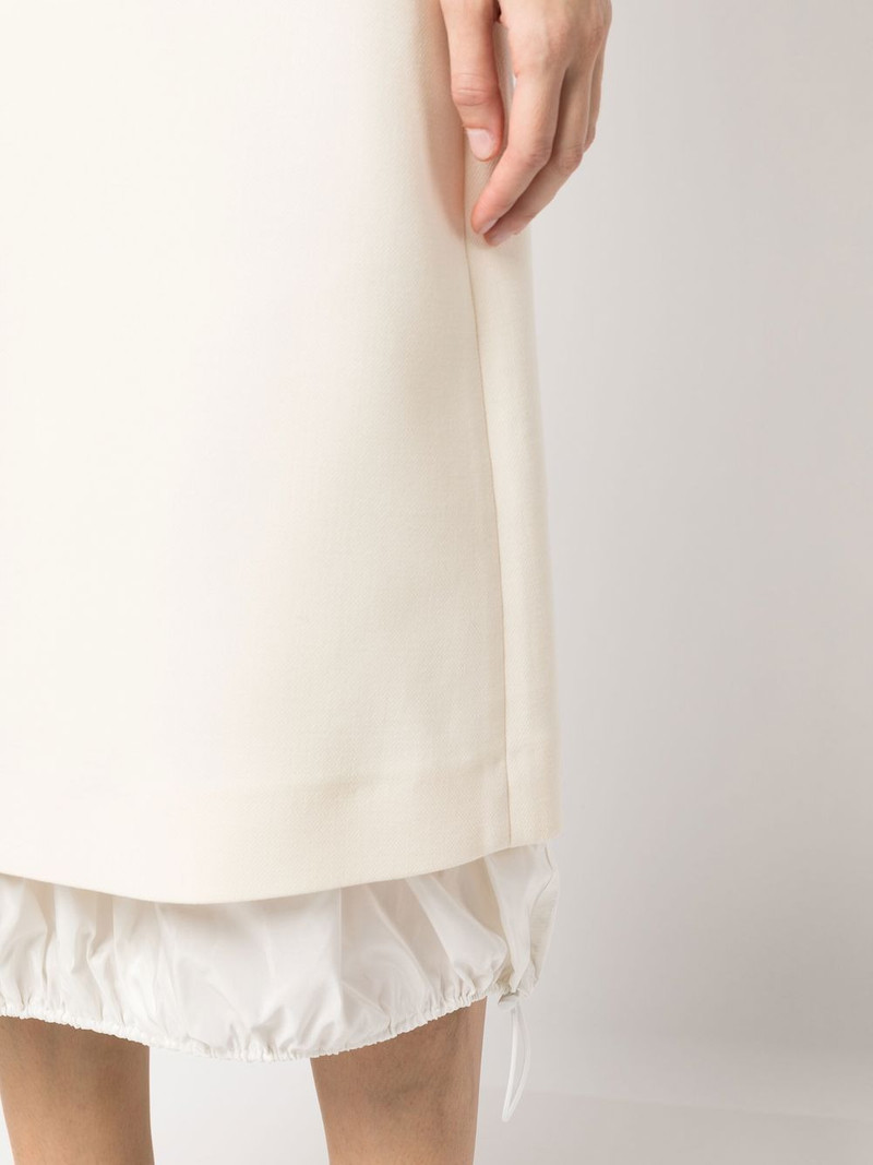 double-faced wool midi skirt 5