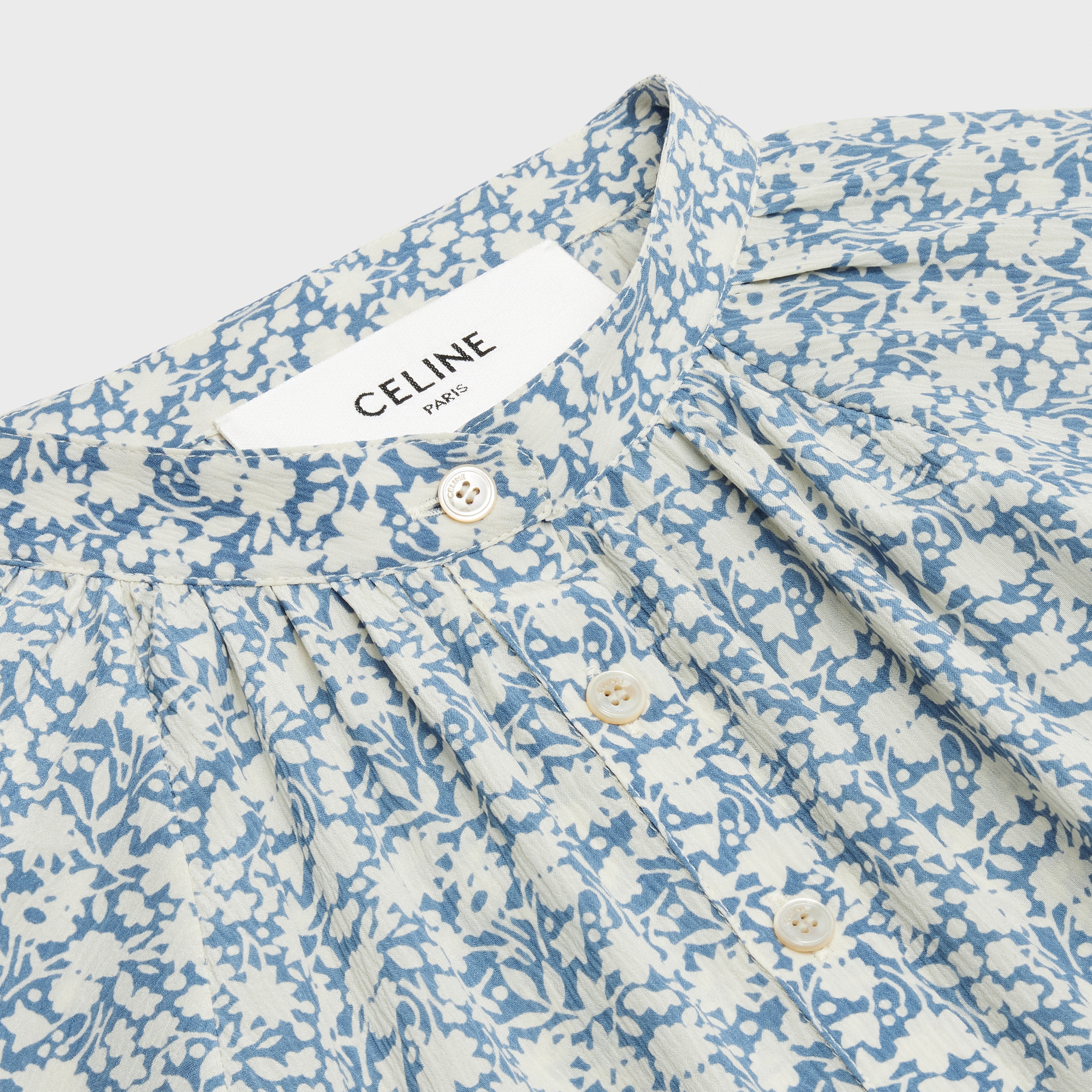 FOLK DRESS IN PRINTED SILK CREPON - 3
