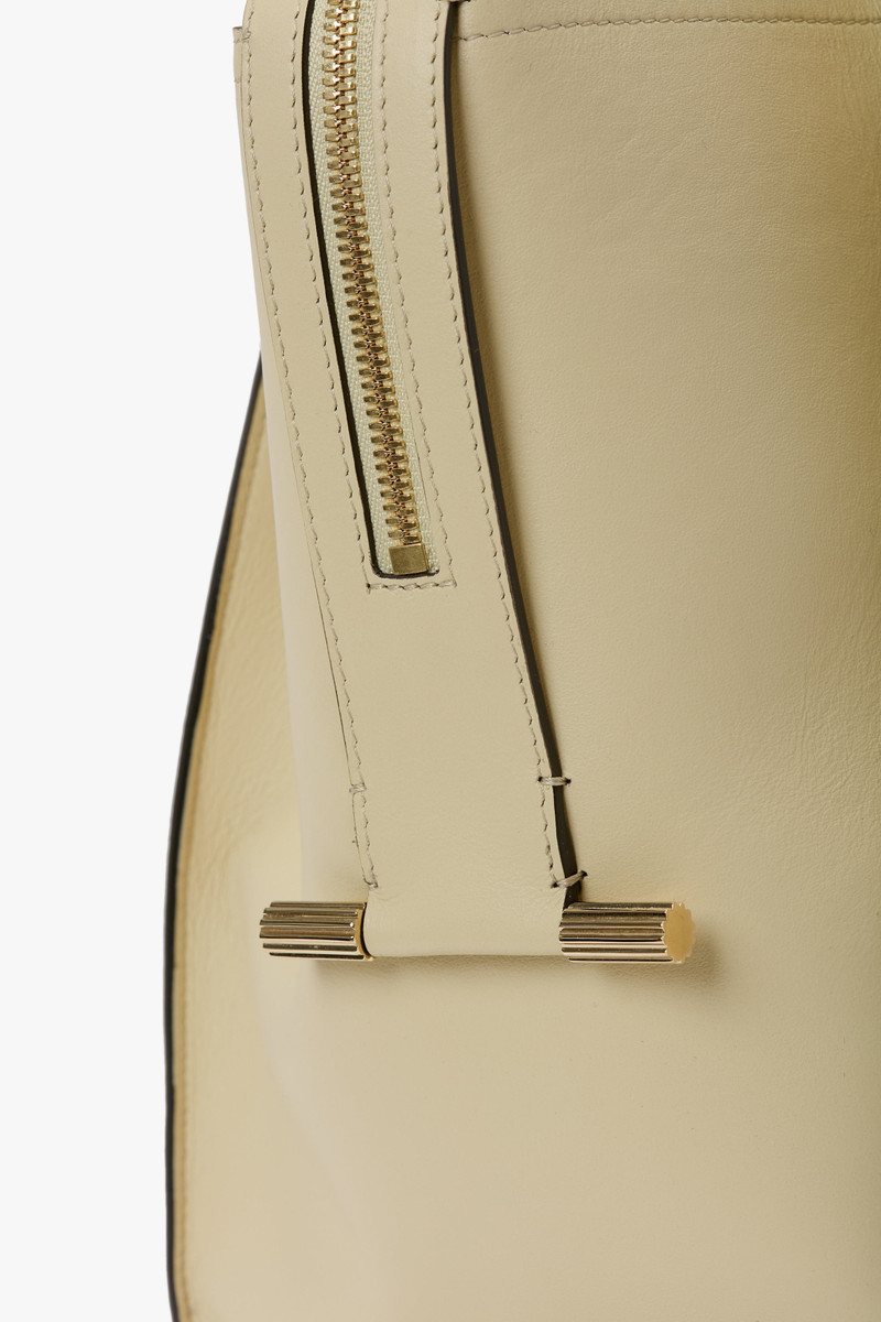 Victoria Beckham Victoria Bag In Ivory Grained Leather outlook