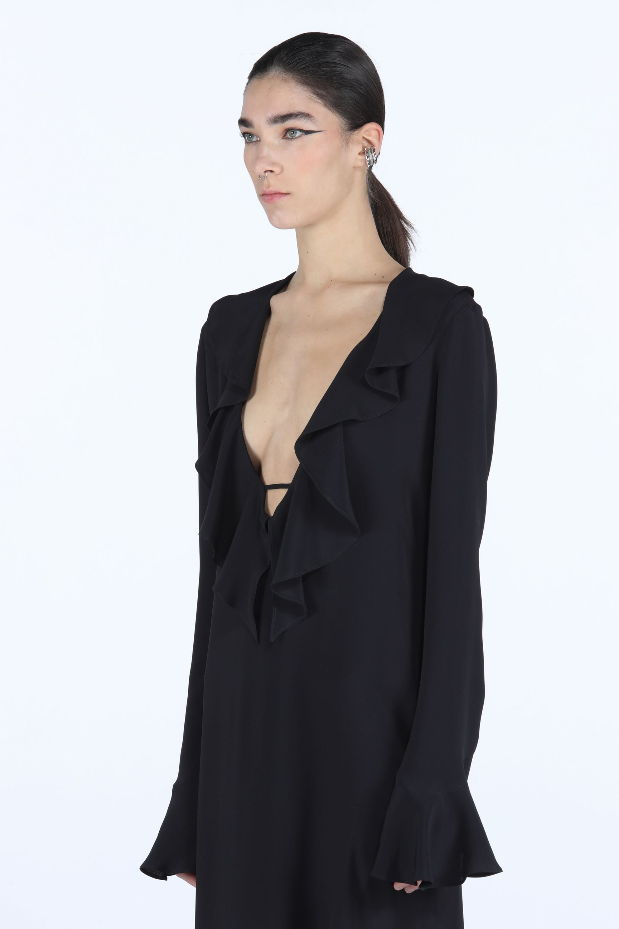 RUFFLED MAXI DRESS - 4