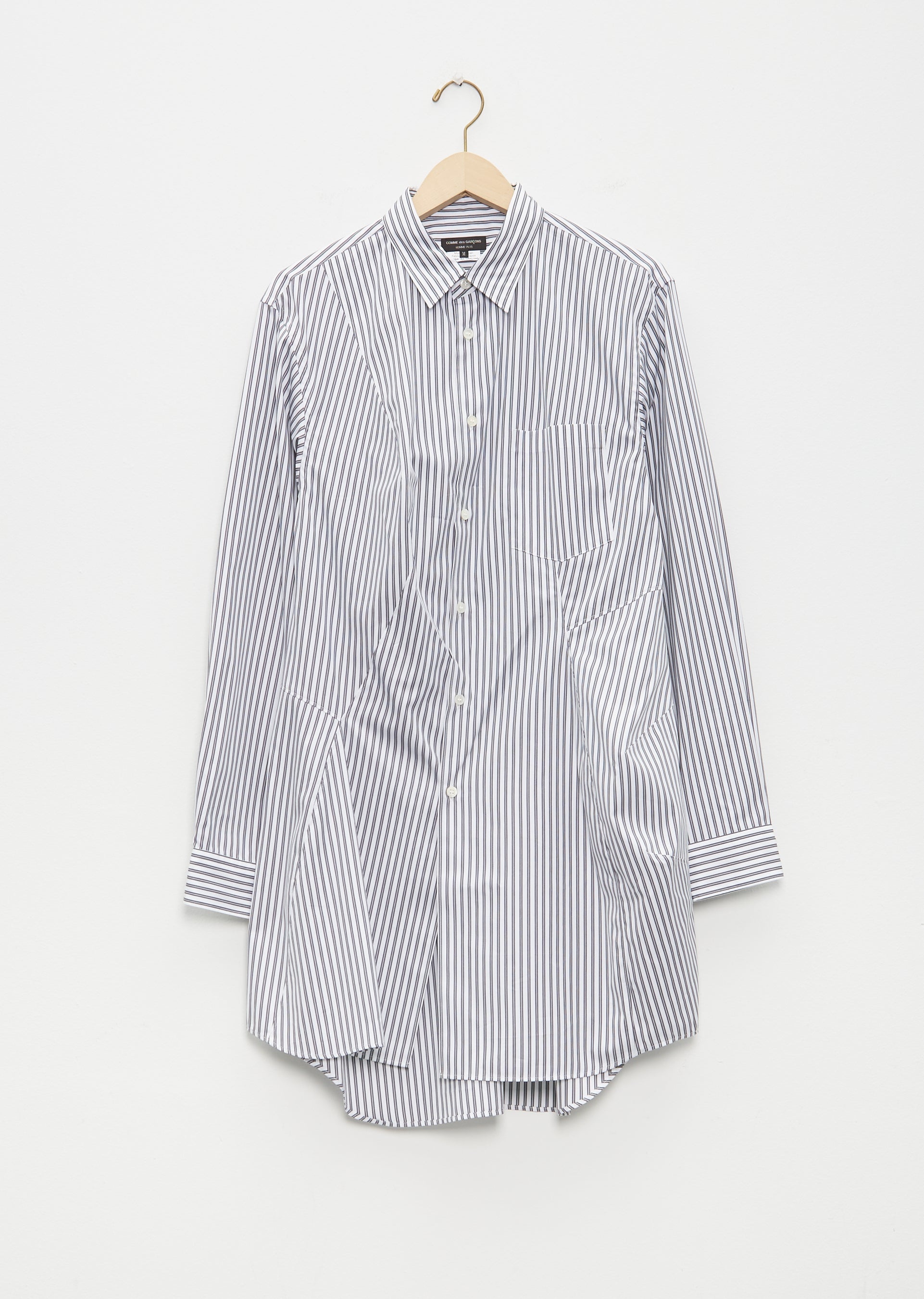 Broad Stripe Cotton Shirt - 1