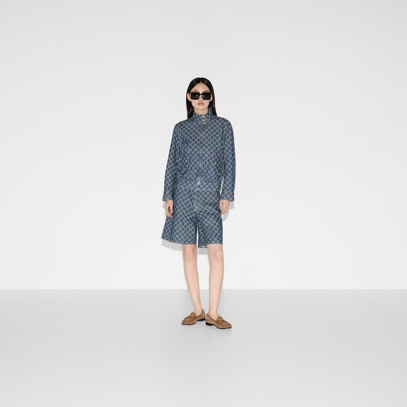GUCCI GG denim jacquard jacket outlook
