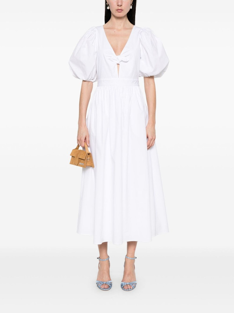 ROTATE puff-sleeve midi dress outlook