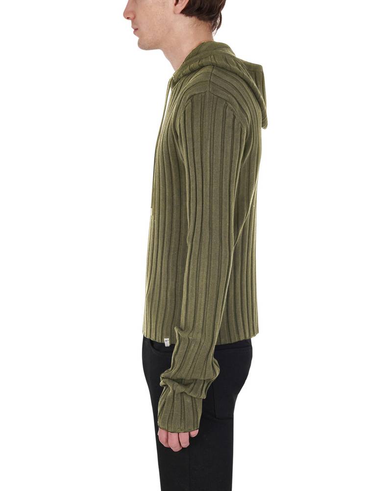RIBBED KNIT HOODIE 4