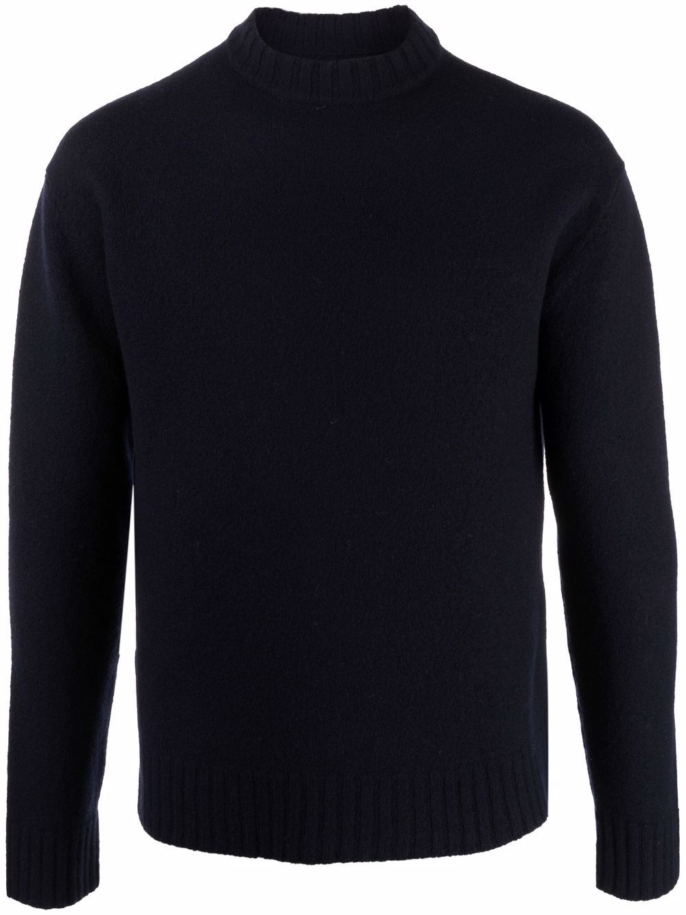 mock-neck knitted jumper - 1