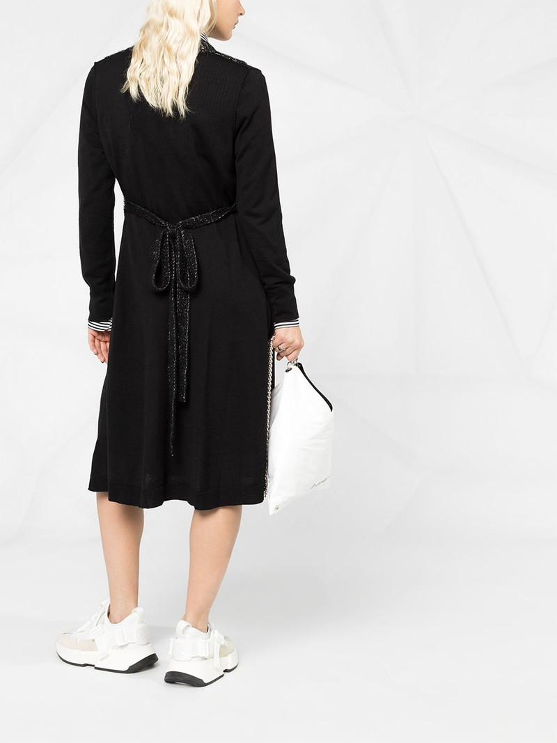 Spliced bib panel dress 4