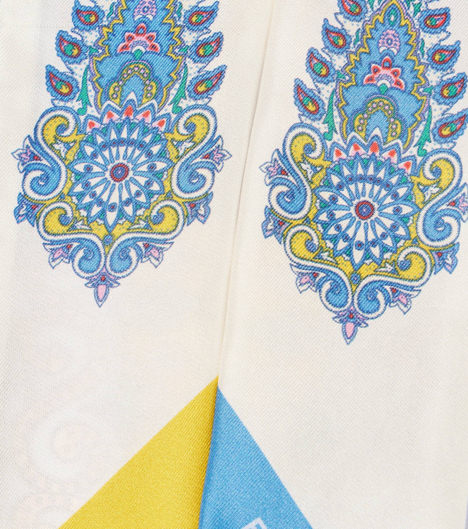 Paisley silk scarf - 3