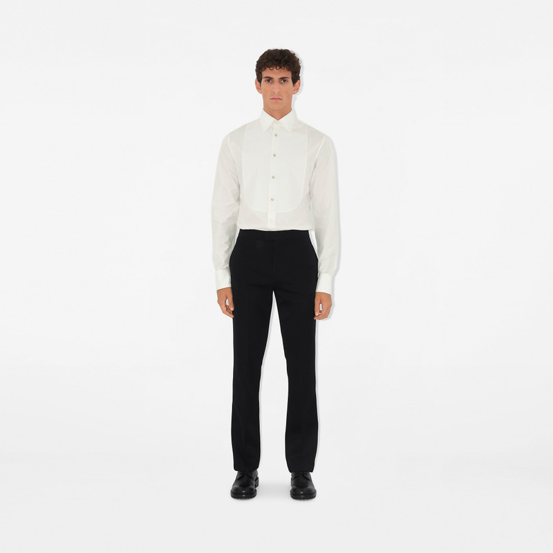 Burberry Slim Fit Cotton Silk Tuxedo Shirt outlook
