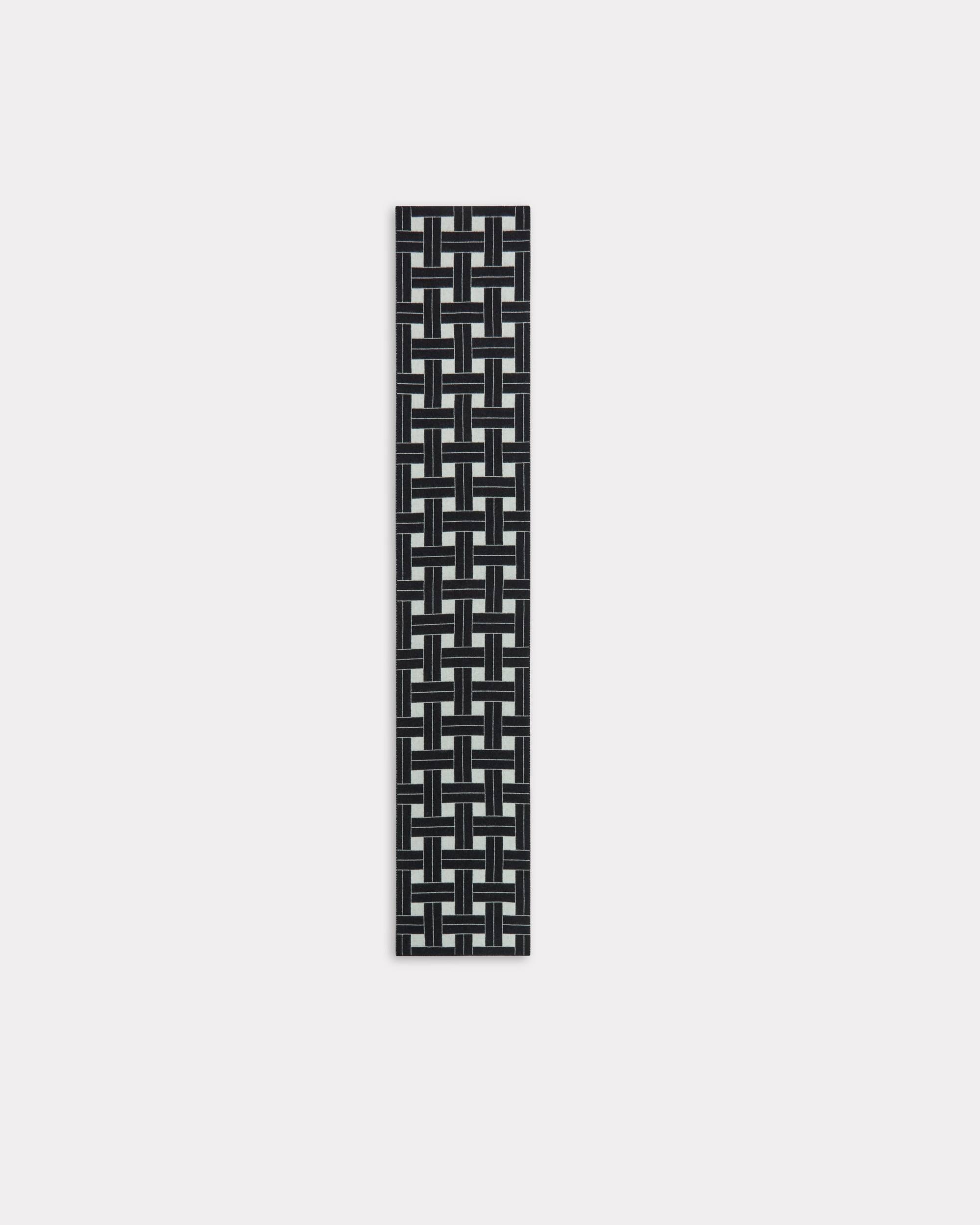 'KENZO Weave' oversize reversible wool scarf - 2