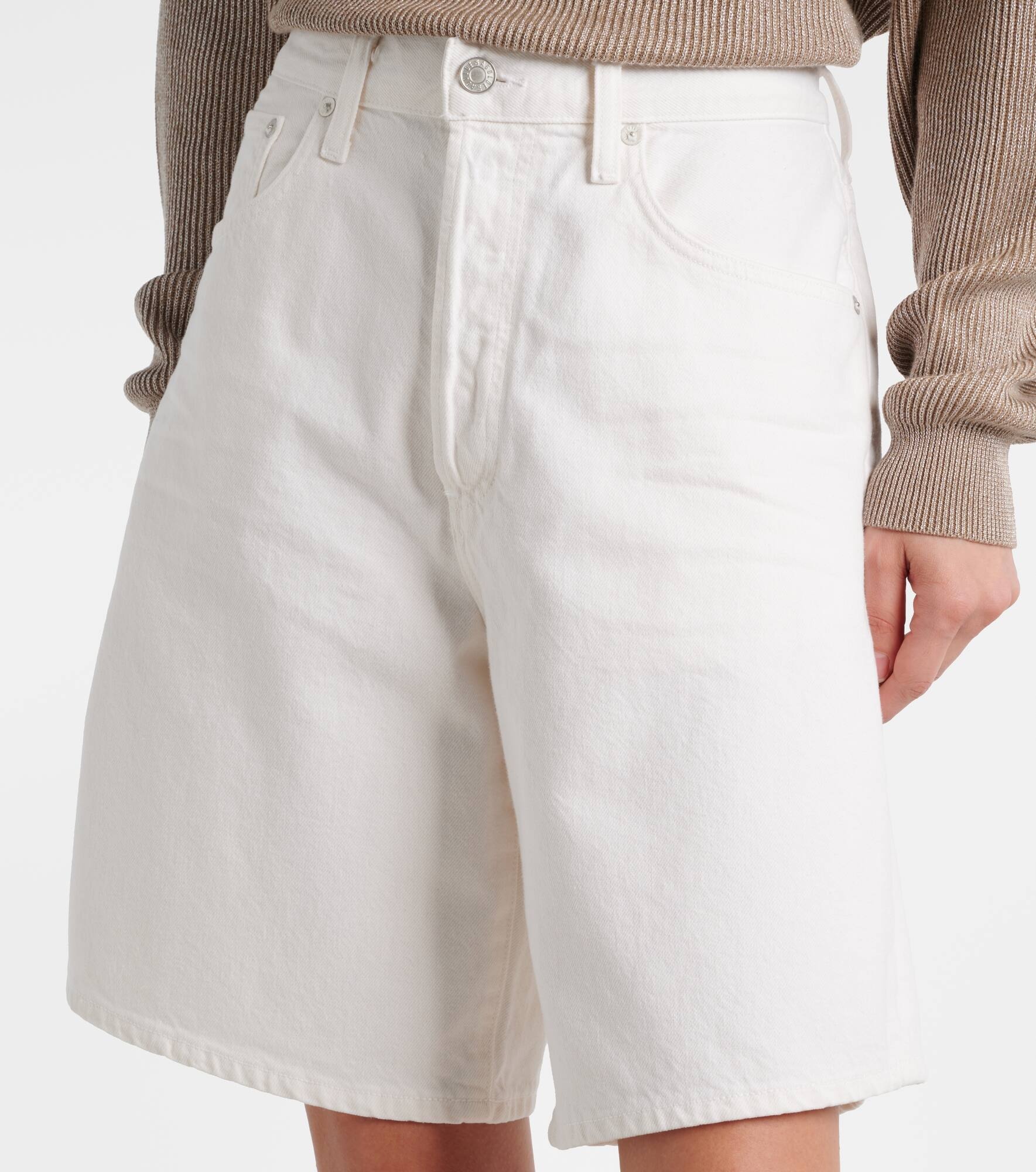 Indra mid-rise denim shorts - 4