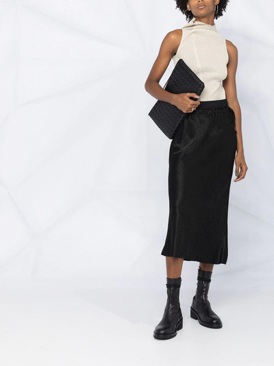 Ann Demeulemeester midi-length crease skirt outlook